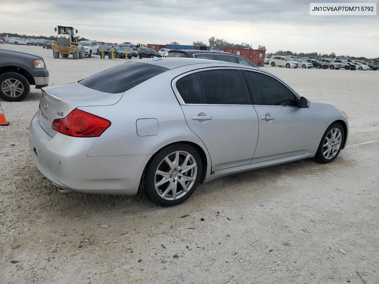 2013 Infiniti G37 Base VIN: JN1CV6AP7DM715792 Lot: 75688784