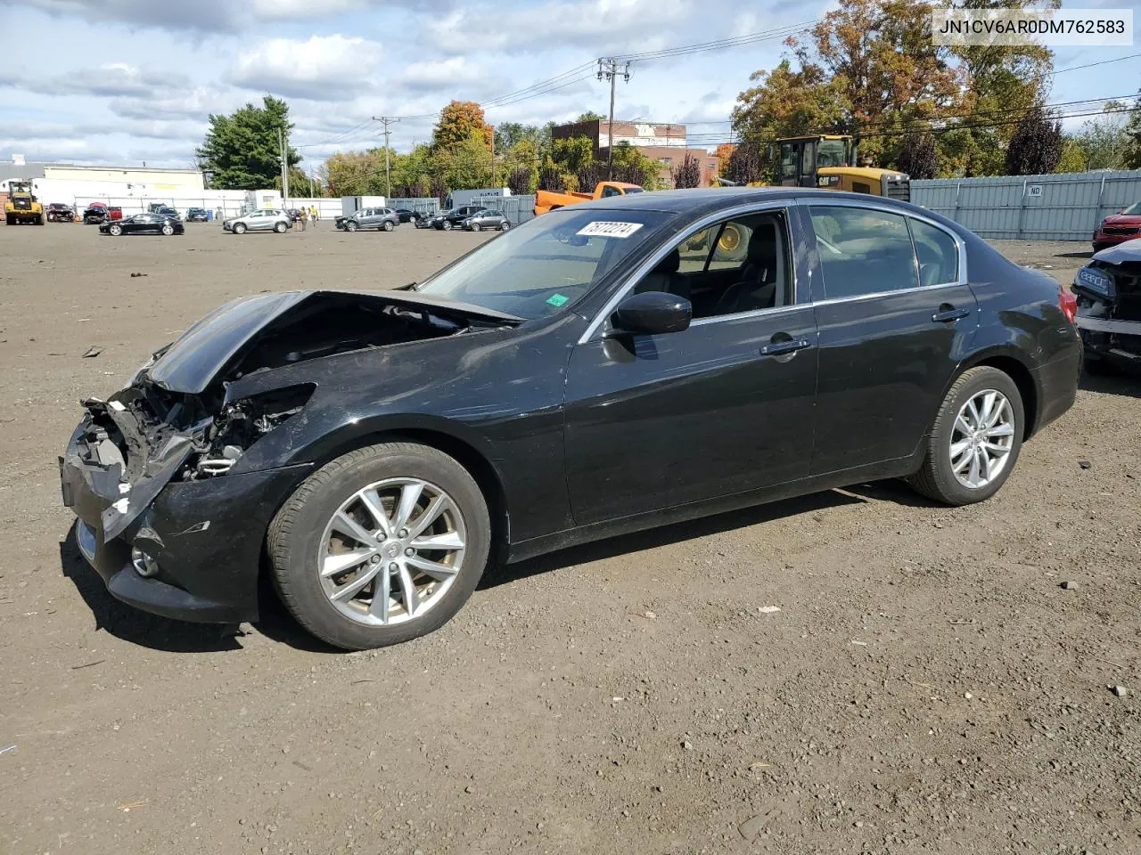 2013 Infiniti G37 VIN: JN1CV6AR0DM762583 Lot: 75772274