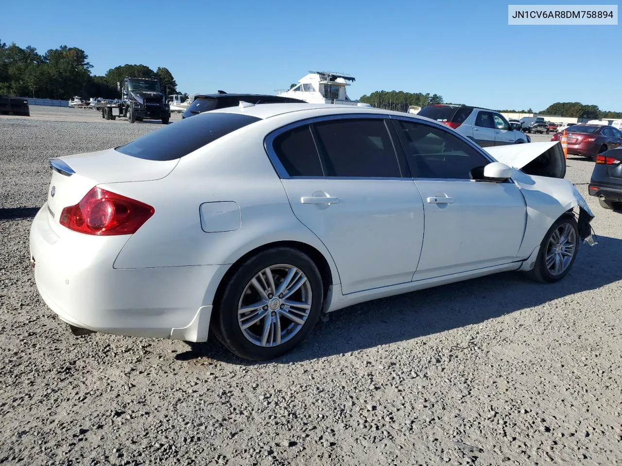 2013 Infiniti G37 VIN: JN1CV6AR8DM758894 Lot: 76586294