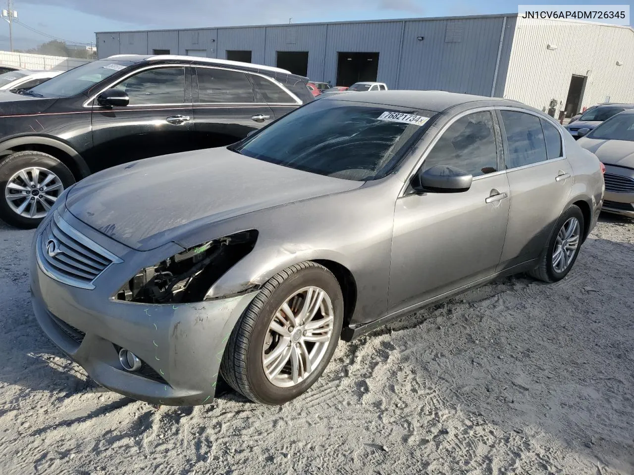 2013 Infiniti G37 Base VIN: JN1CV6AP4DM726345 Lot: 76821734