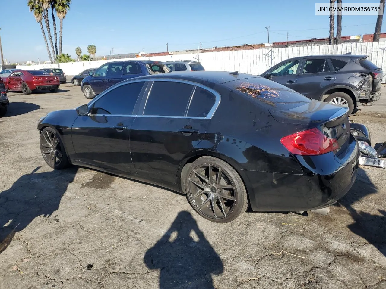 2013 Infiniti G37 VIN: JN1CV6AR0DM356755 Lot: 80161774