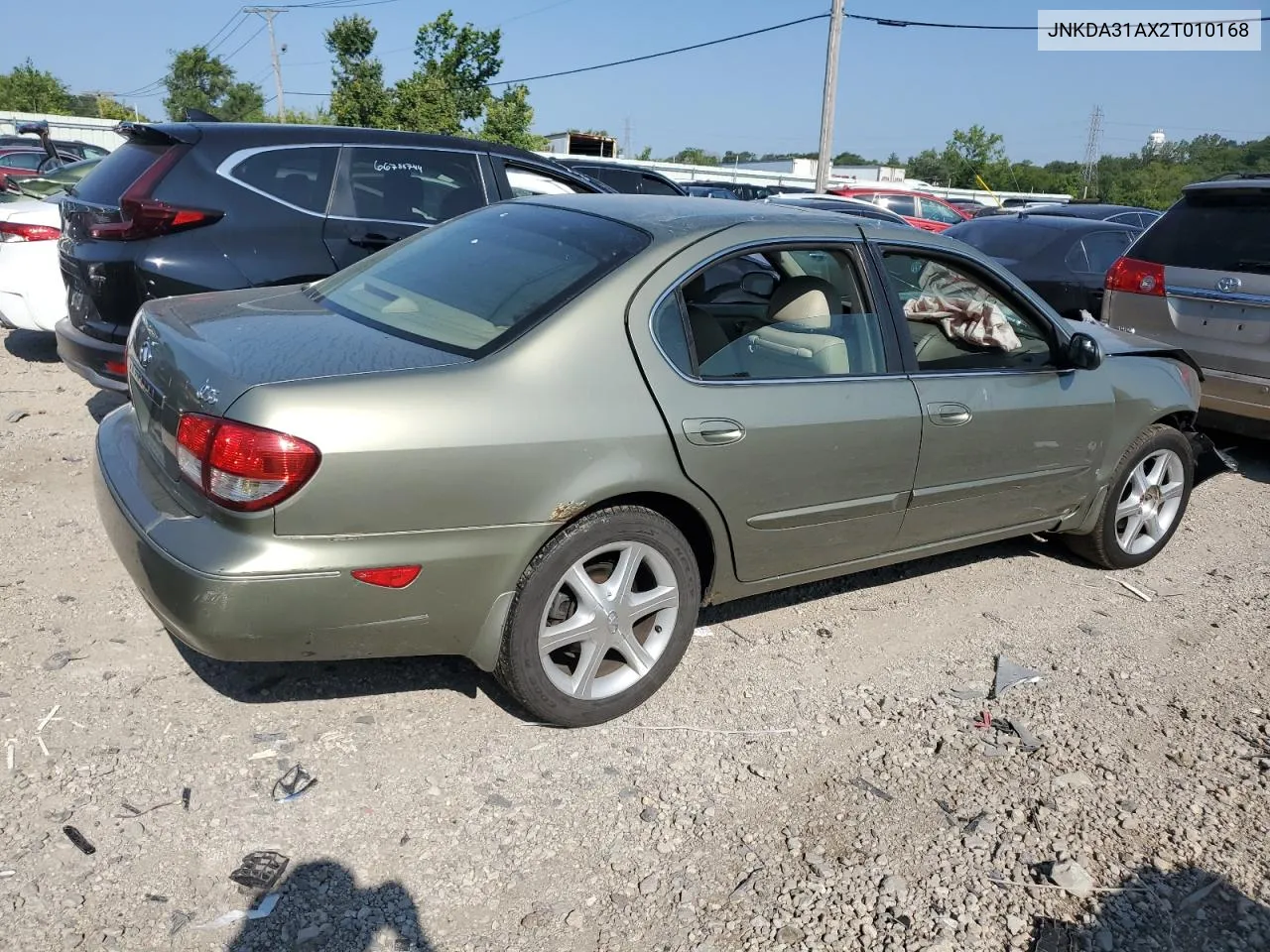 2002 Infiniti I35 VIN: JNKDA31AX2T010168 Lot: 66968804