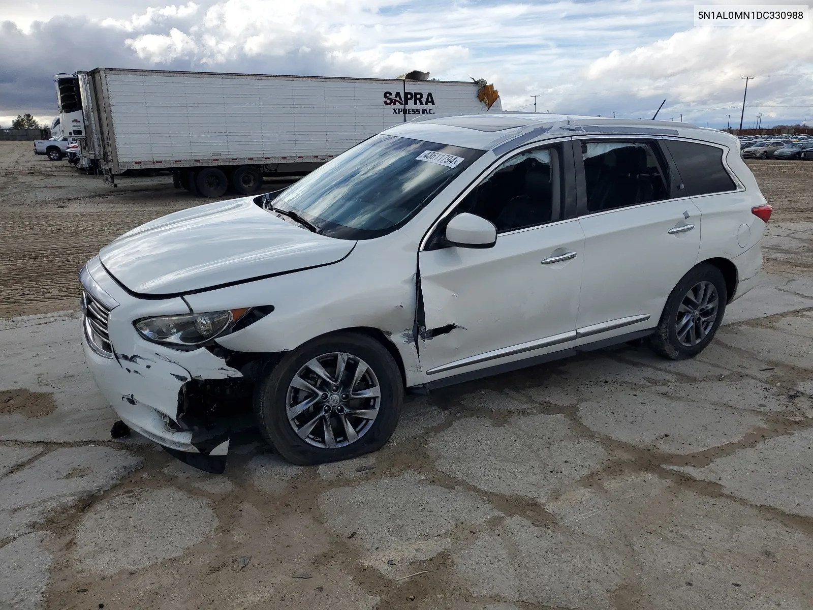 2013 Infiniti Jx35 VIN: 5N1AL0MN1DC330988 Lot: 43611794