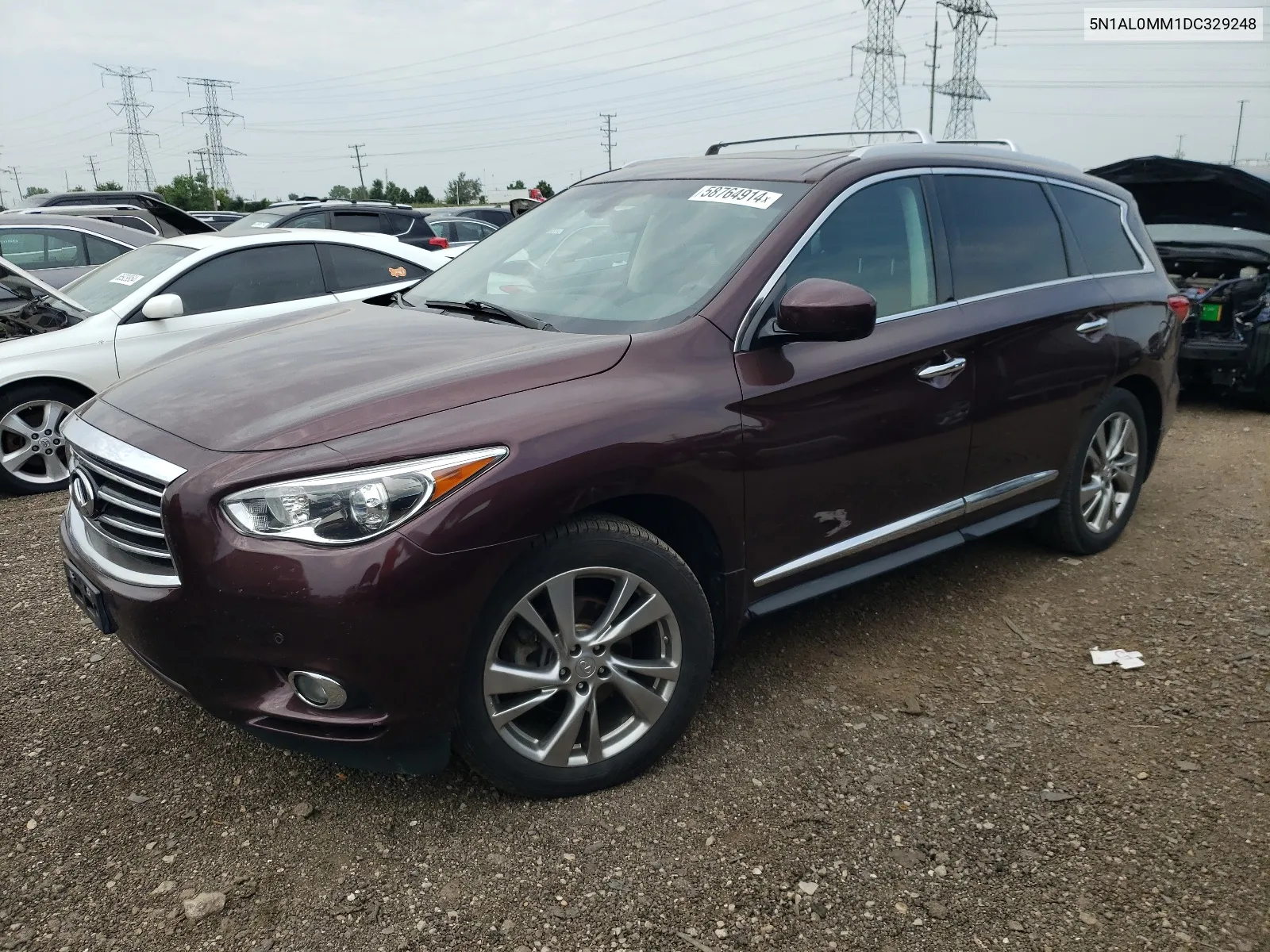 2013 Infiniti Jx35 VIN: 5N1AL0MM1DC329248 Lot: 58764914