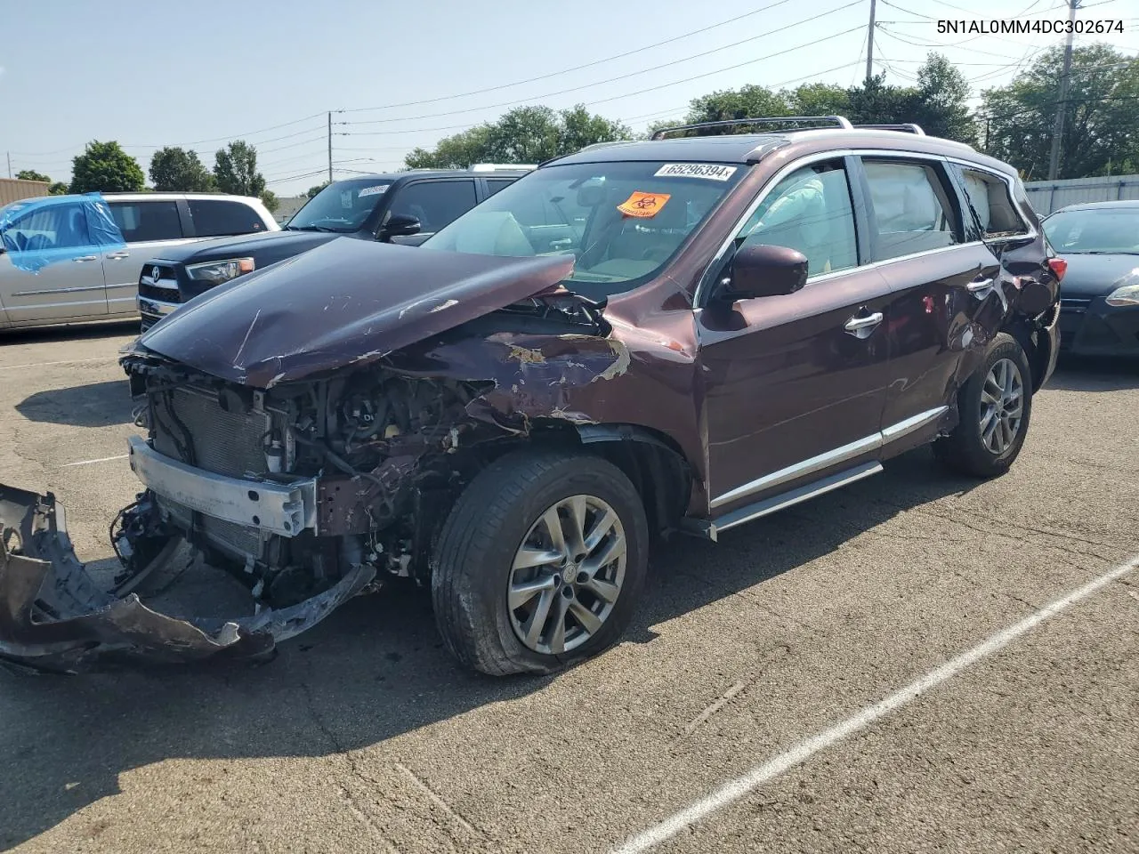 2013 Infiniti Jx35 VIN: 5N1AL0MM4DC302674 Lot: 65296394