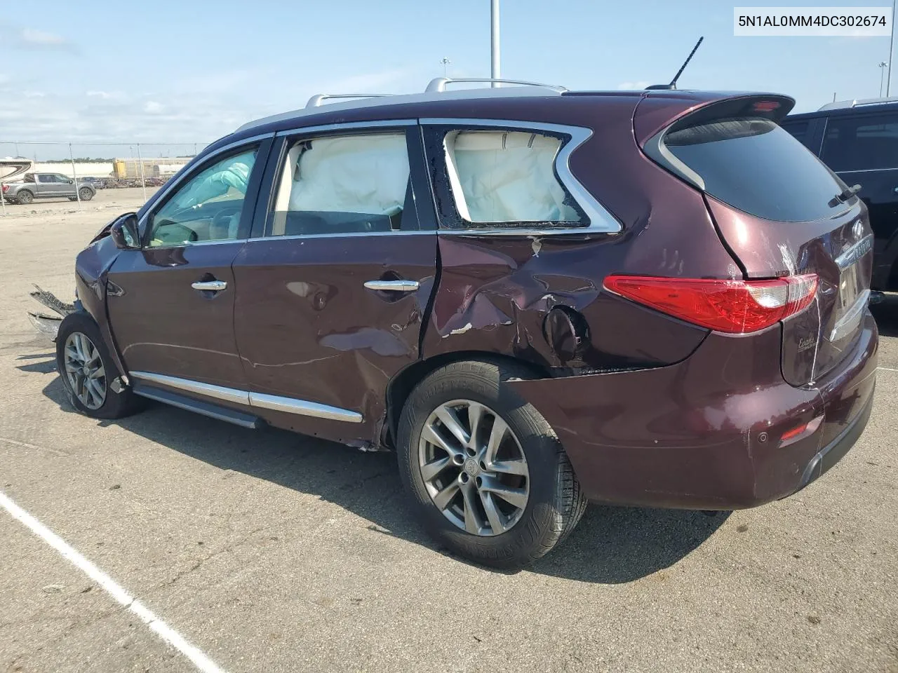 2013 Infiniti Jx35 VIN: 5N1AL0MM4DC302674 Lot: 65296394