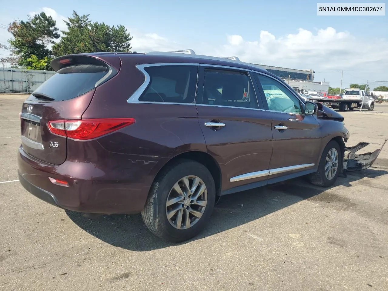 2013 Infiniti Jx35 VIN: 5N1AL0MM4DC302674 Lot: 65296394