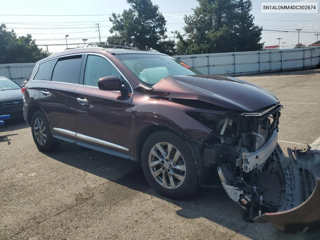 2013 Infiniti Jx35 VIN: 5N1AL0MM4DC302674 Lot: 65296394