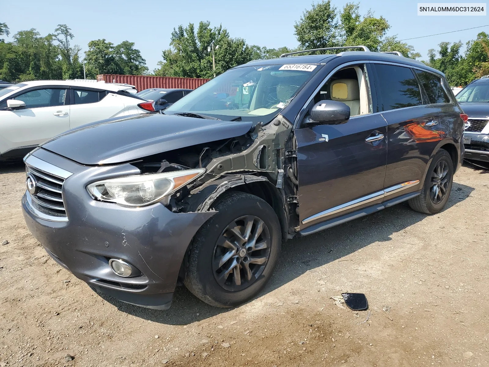 2013 Infiniti Jx35 VIN: 5N1AL0MM6DC312624 Lot: 65316784