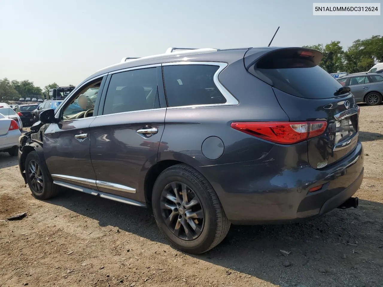 2013 Infiniti Jx35 VIN: 5N1AL0MM6DC312624 Lot: 65316784