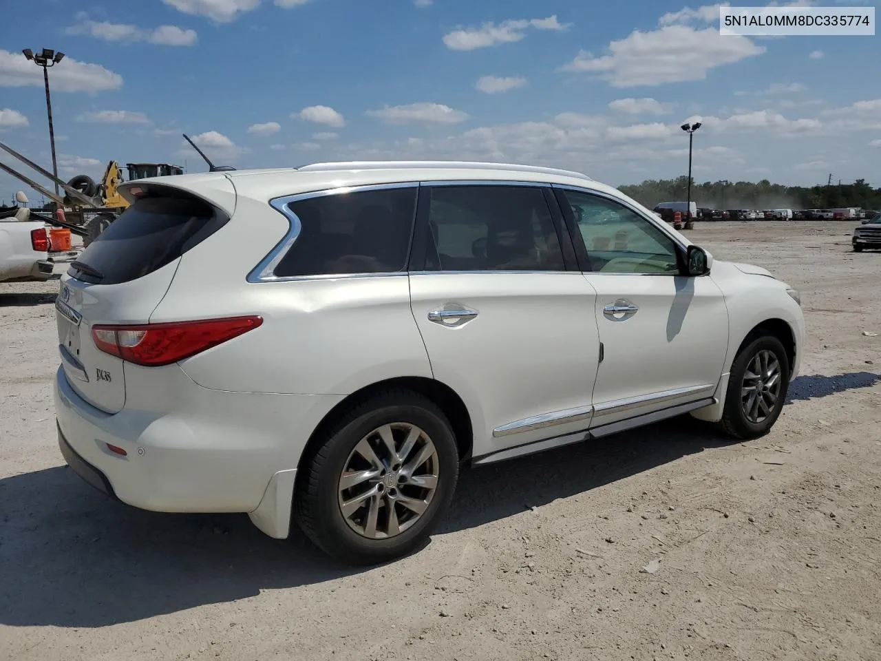 2013 Infiniti Jx35 VIN: 5N1AL0MM8DC335774 Lot: 66941554