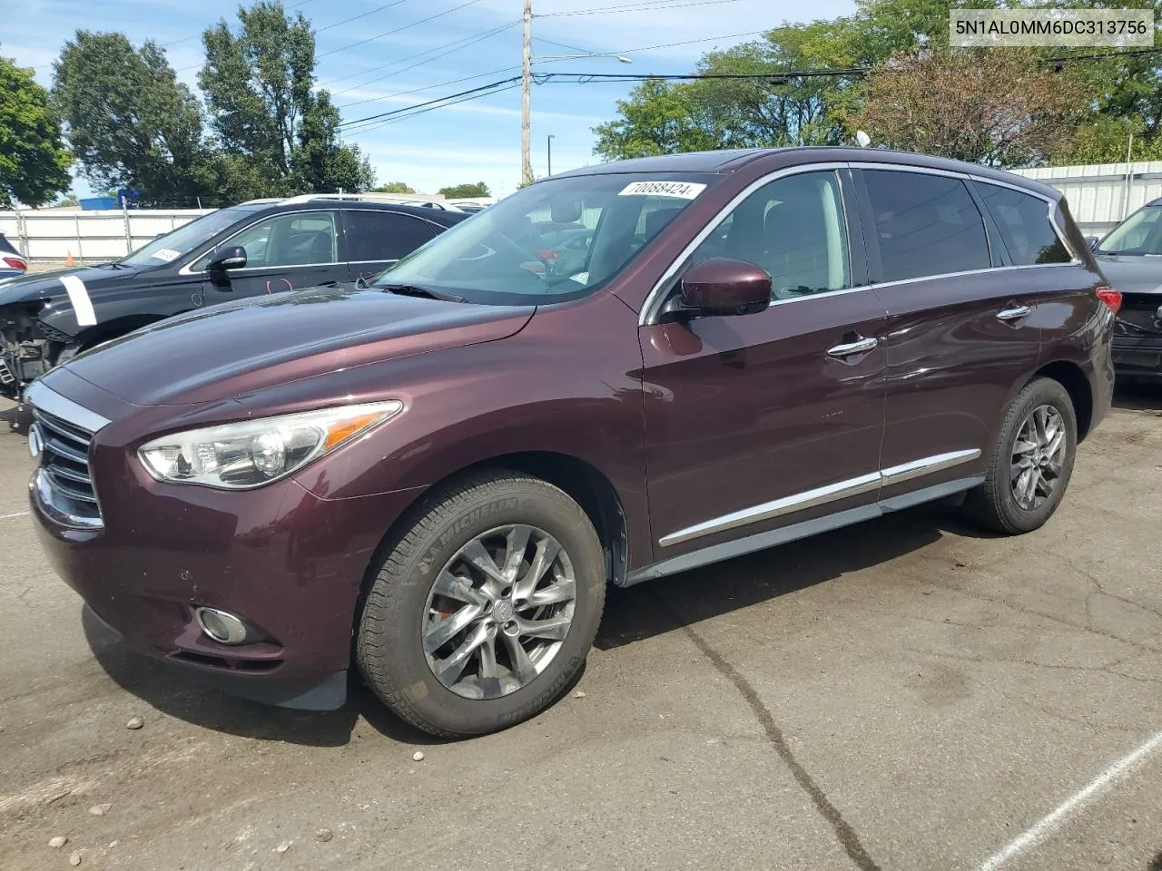 2013 Infiniti Jx35 VIN: 5N1AL0MM6DC313756 Lot: 70088424