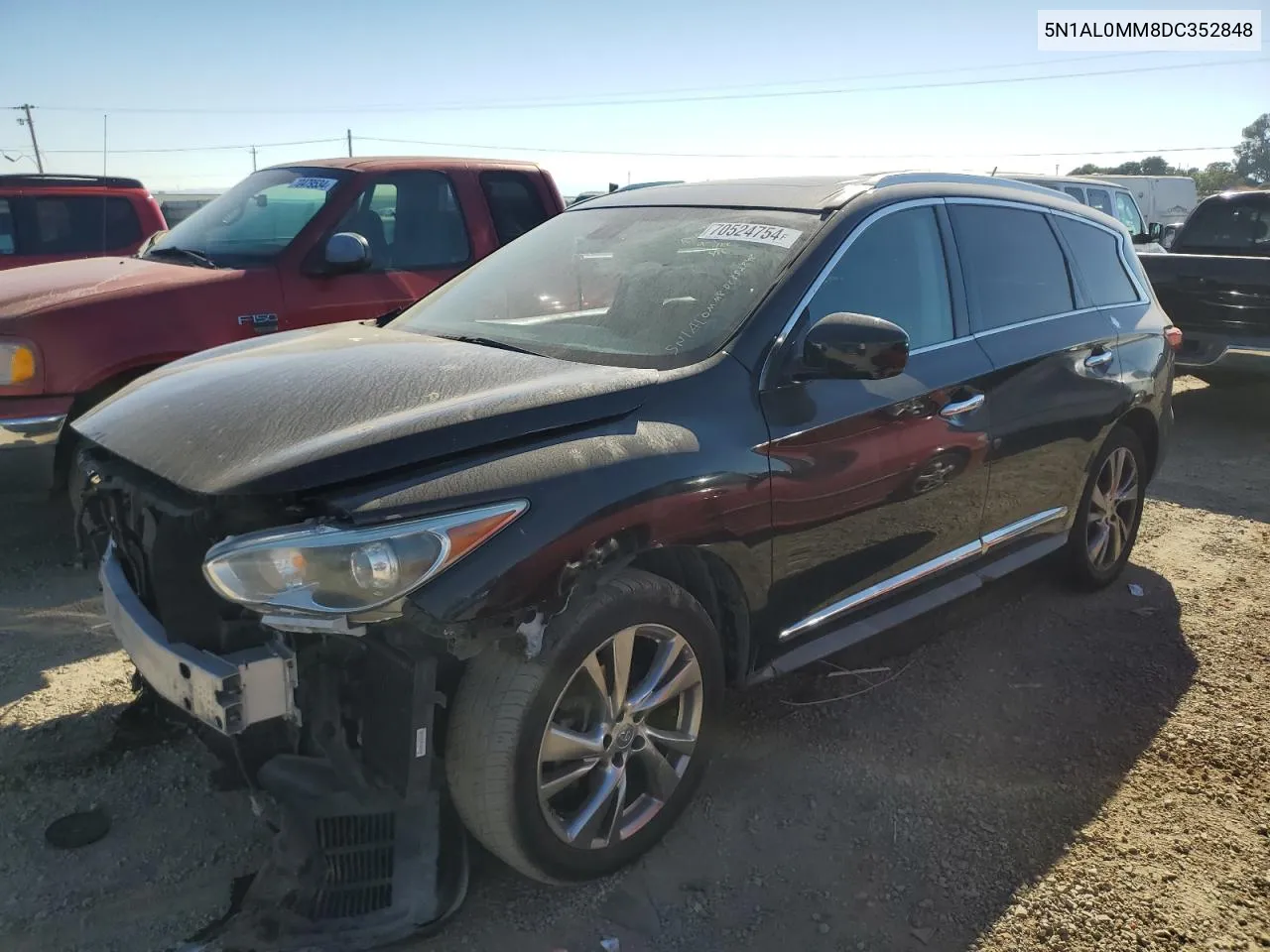 2013 Infiniti Jx35 VIN: 5N1AL0MM8DC352848 Lot: 70524754