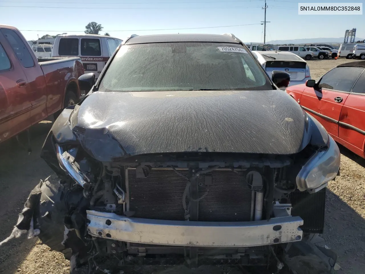 2013 Infiniti Jx35 VIN: 5N1AL0MM8DC352848 Lot: 70524754