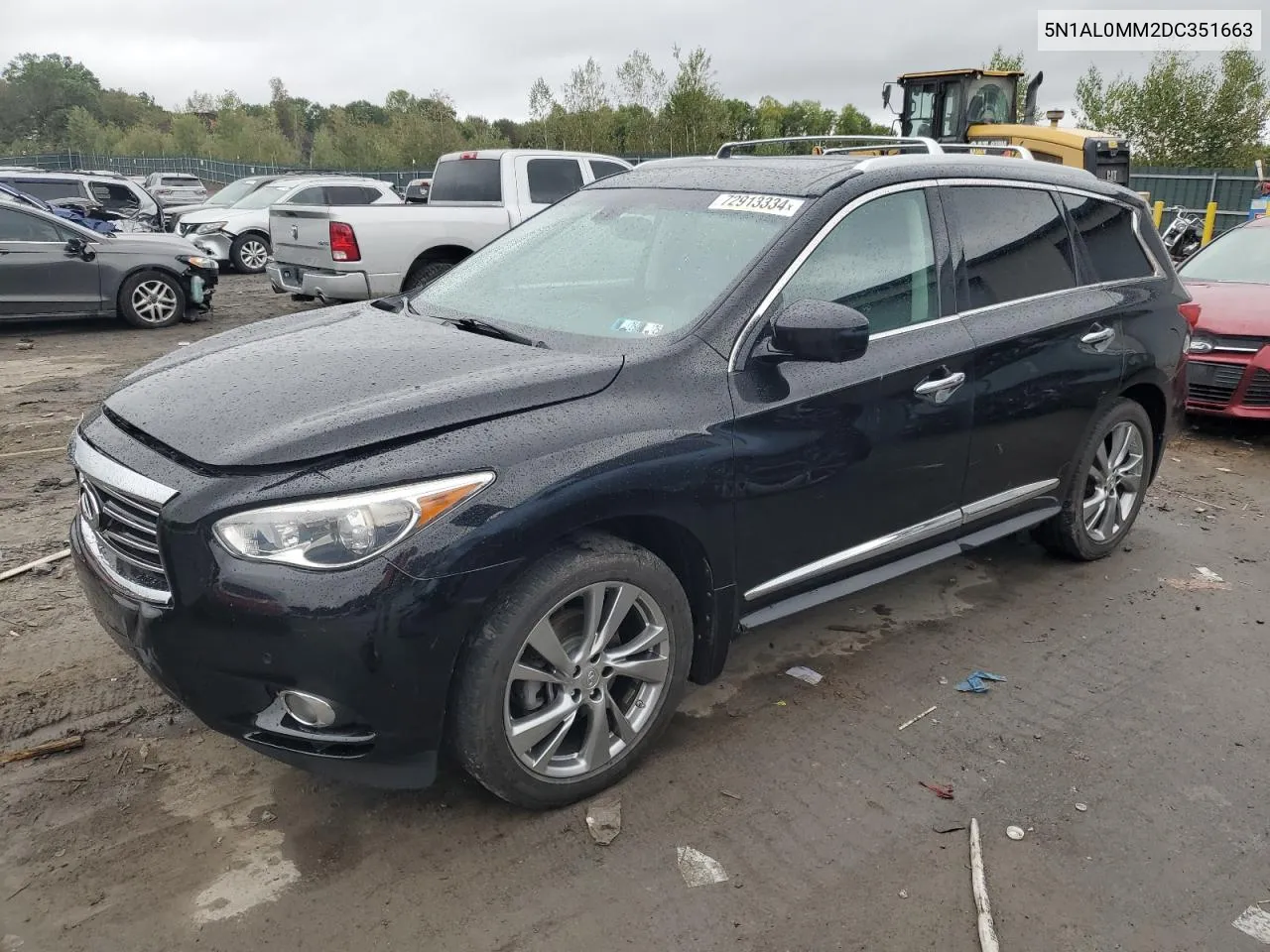 2013 Infiniti Jx35 VIN: 5N1AL0MM2DC351663 Lot: 72913334