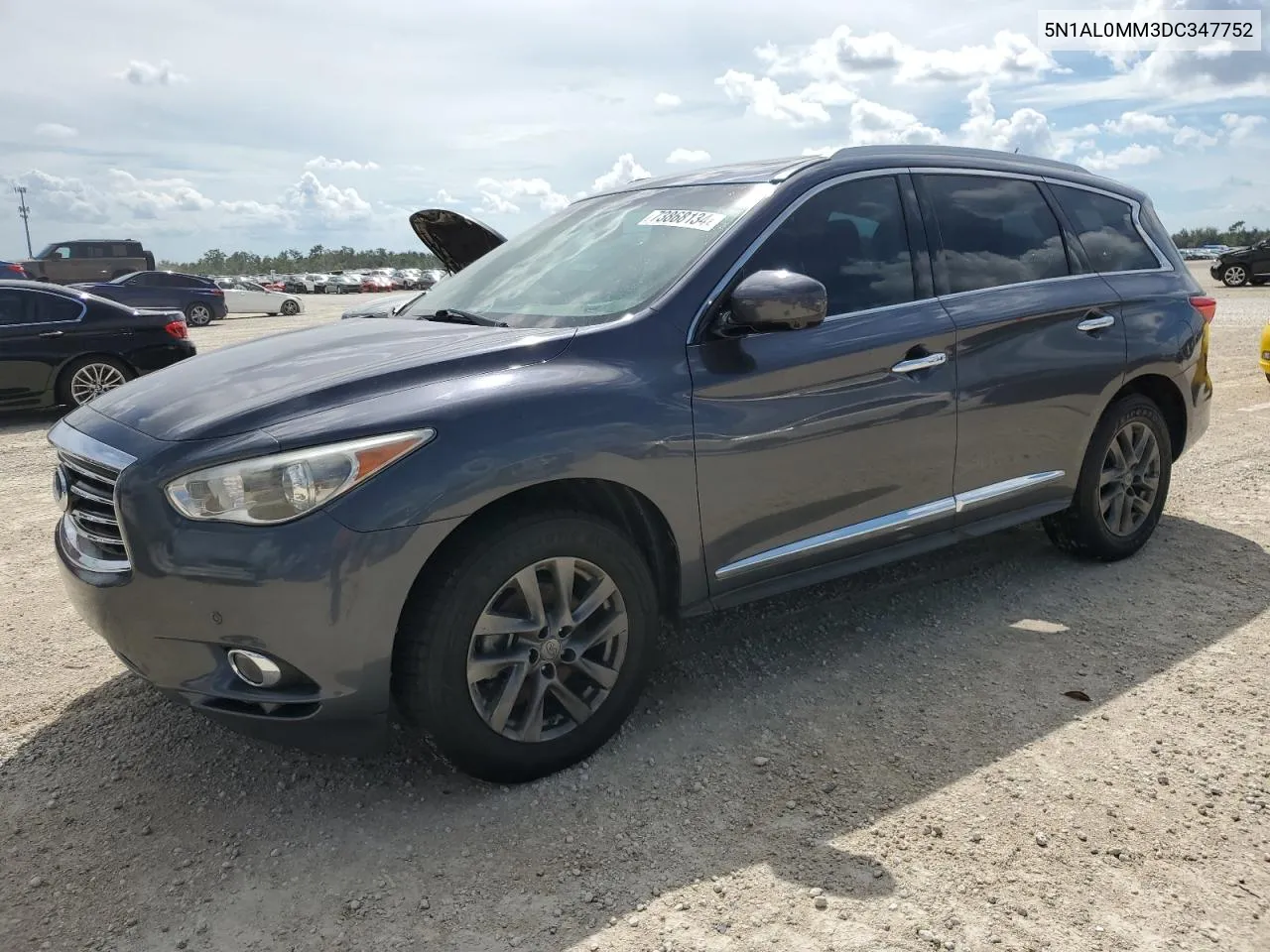 2013 Infiniti Jx35 VIN: 5N1AL0MM3DC347752 Lot: 73868134