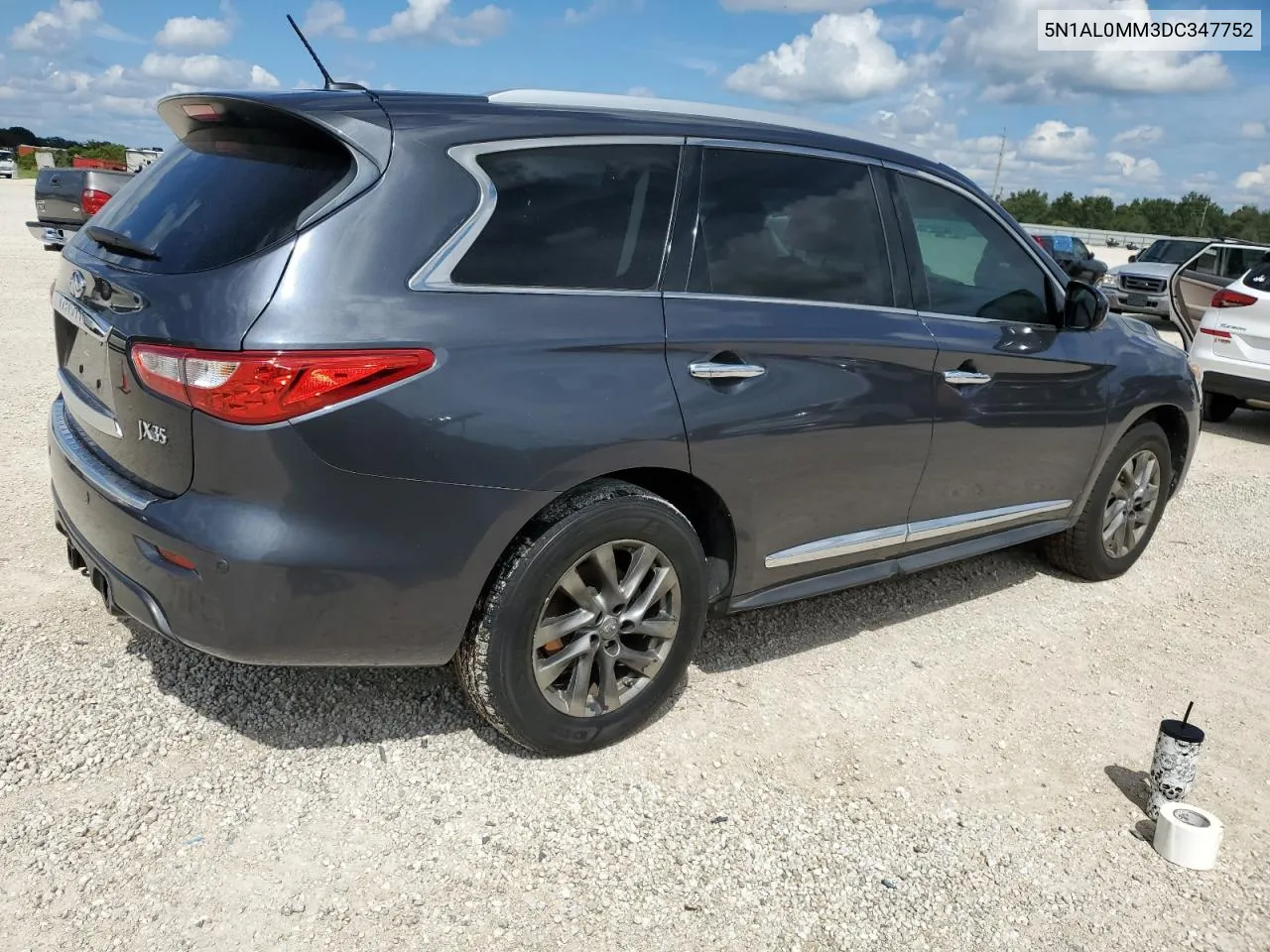 2013 Infiniti Jx35 VIN: 5N1AL0MM3DC347752 Lot: 73868134