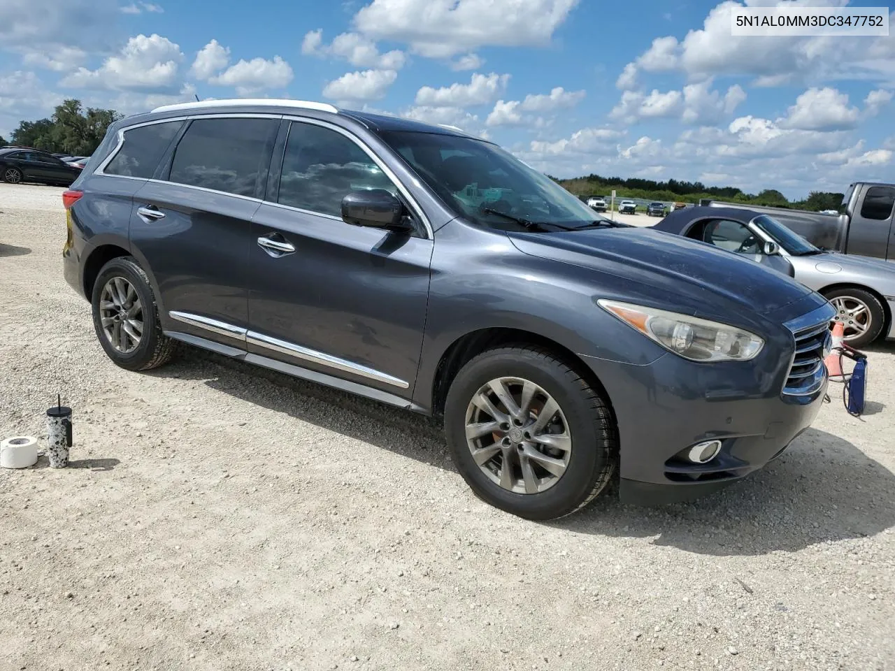 2013 Infiniti Jx35 VIN: 5N1AL0MM3DC347752 Lot: 73868134