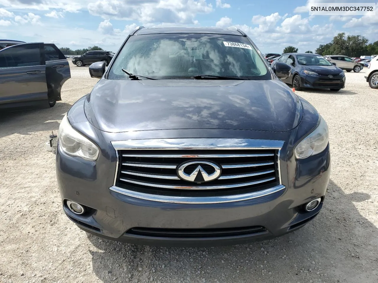 2013 Infiniti Jx35 VIN: 5N1AL0MM3DC347752 Lot: 73868134