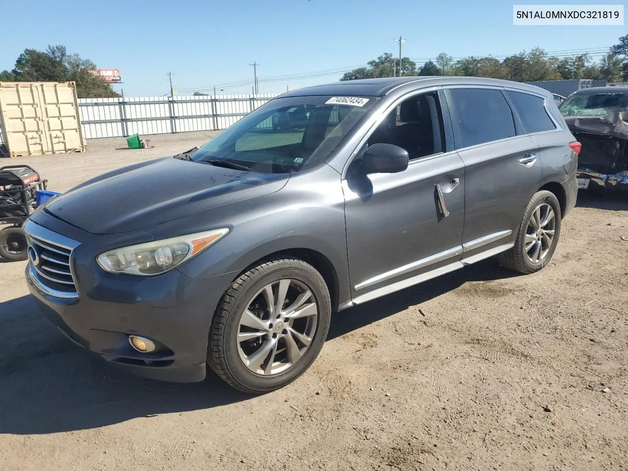 2013 Infiniti Jx35 VIN: 5N1AL0MNXDC321819 Lot: 74062434