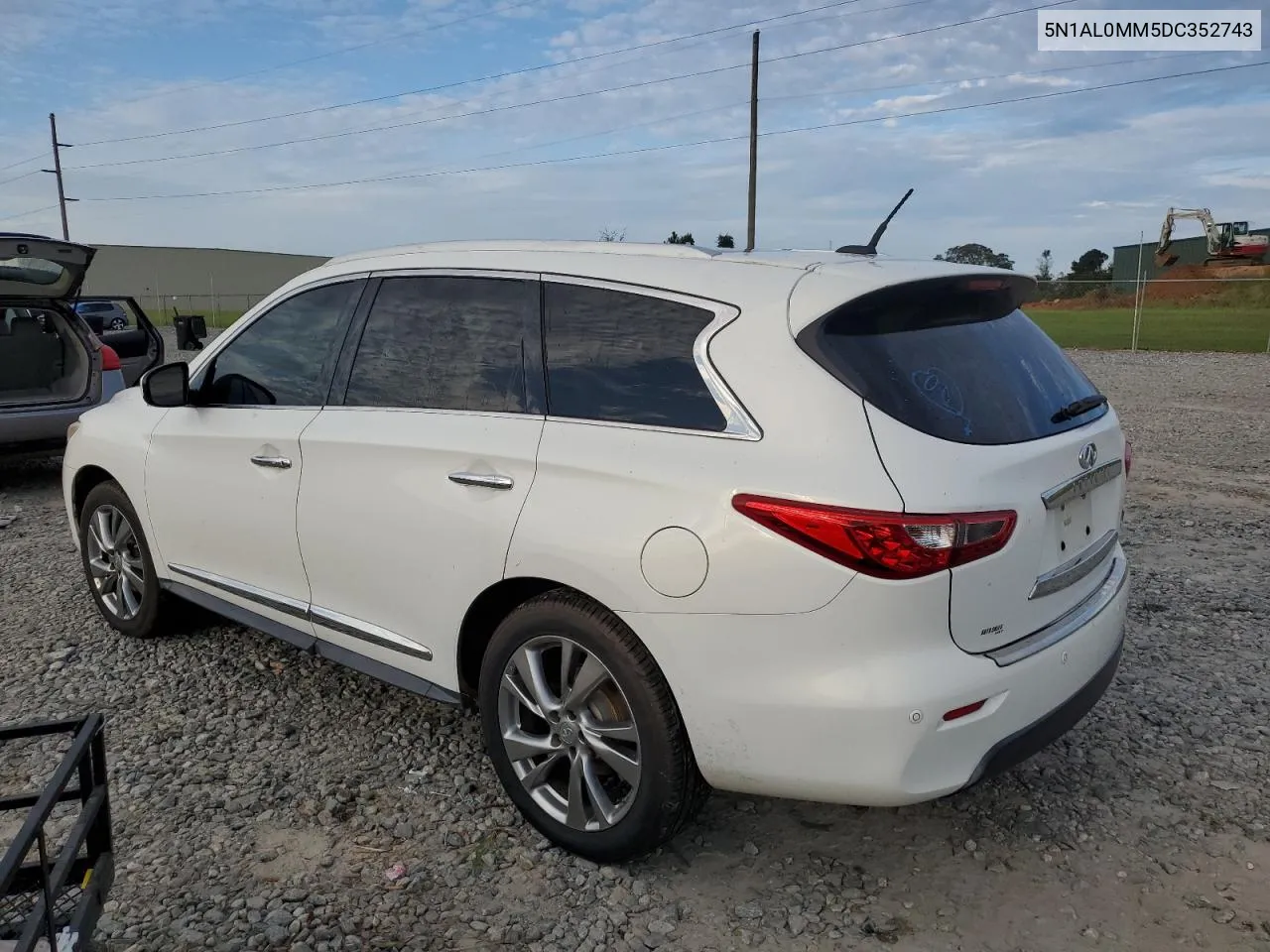 2013 Infiniti Jx35 VIN: 5N1AL0MM5DC352743 Lot: 74369664