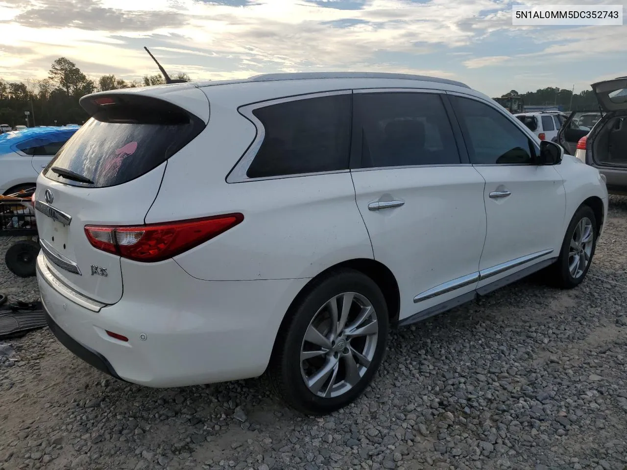 2013 Infiniti Jx35 VIN: 5N1AL0MM5DC352743 Lot: 74369664