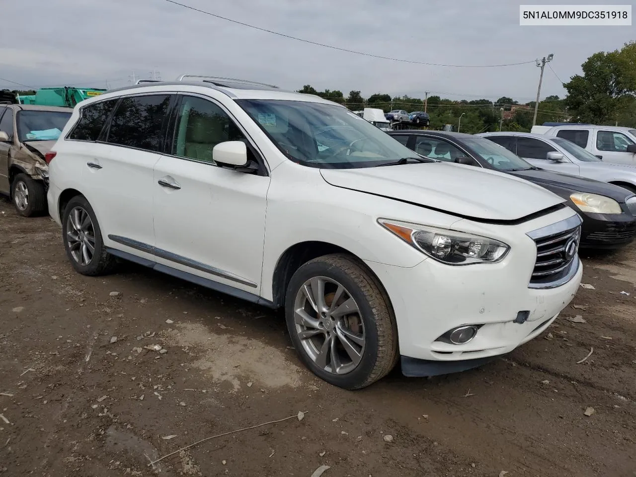 2013 Infiniti Jx35 VIN: 5N1AL0MM9DC351918 Lot: 74401574