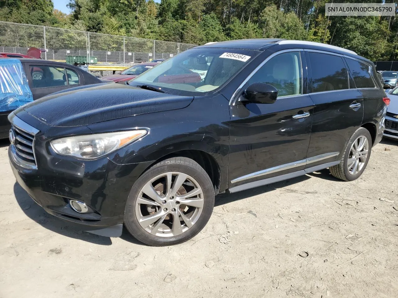 2013 Infiniti Jx35 VIN: 5N1AL0MN0DC345790 Lot: 74954564