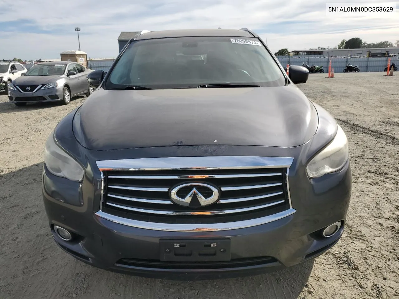 2013 Infiniti Jx35 VIN: 5N1AL0MN0DC353629 Lot: 75009974