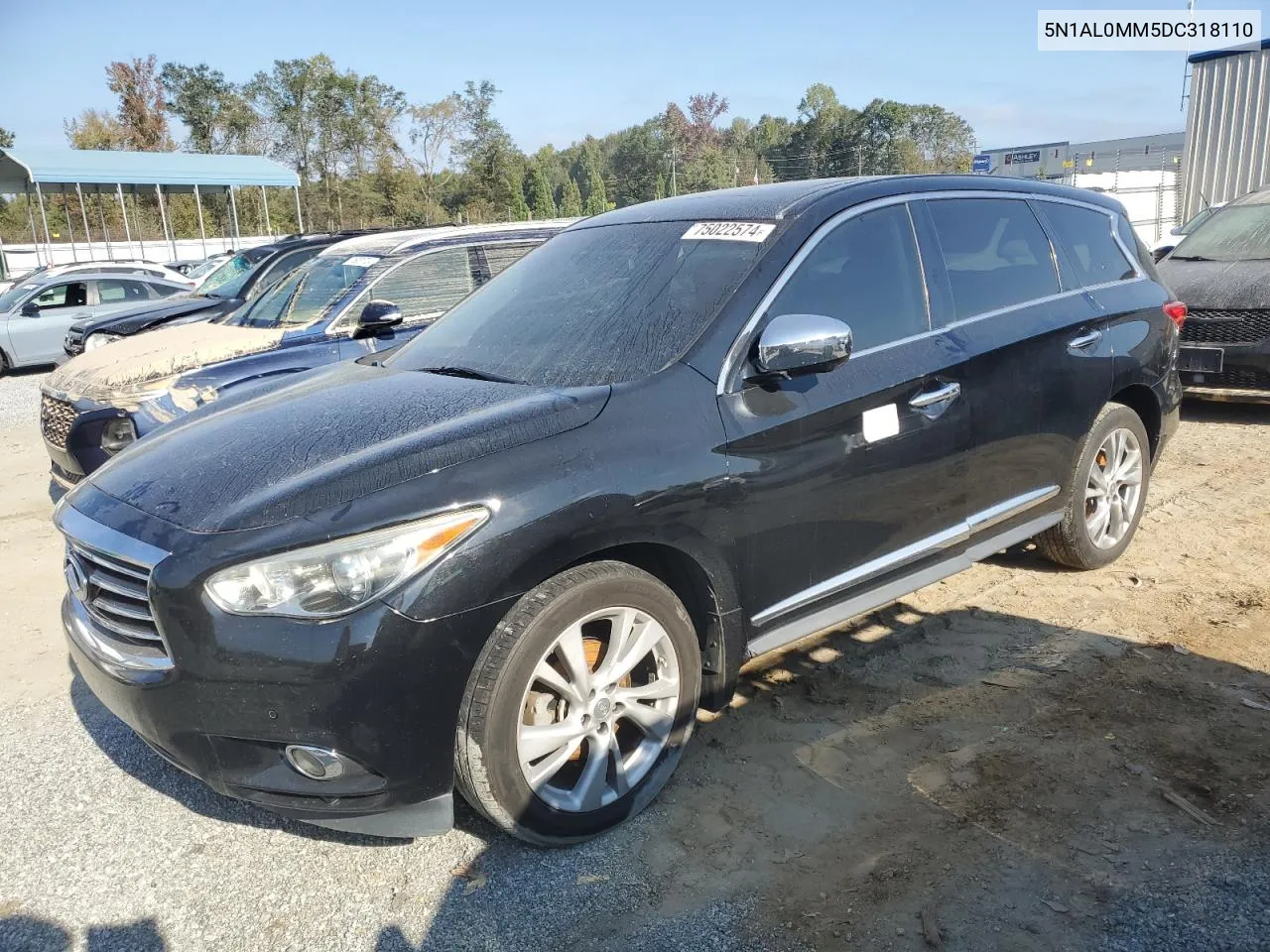 2013 Infiniti Jx35 VIN: 5N1AL0MM5DC318110 Lot: 75022574