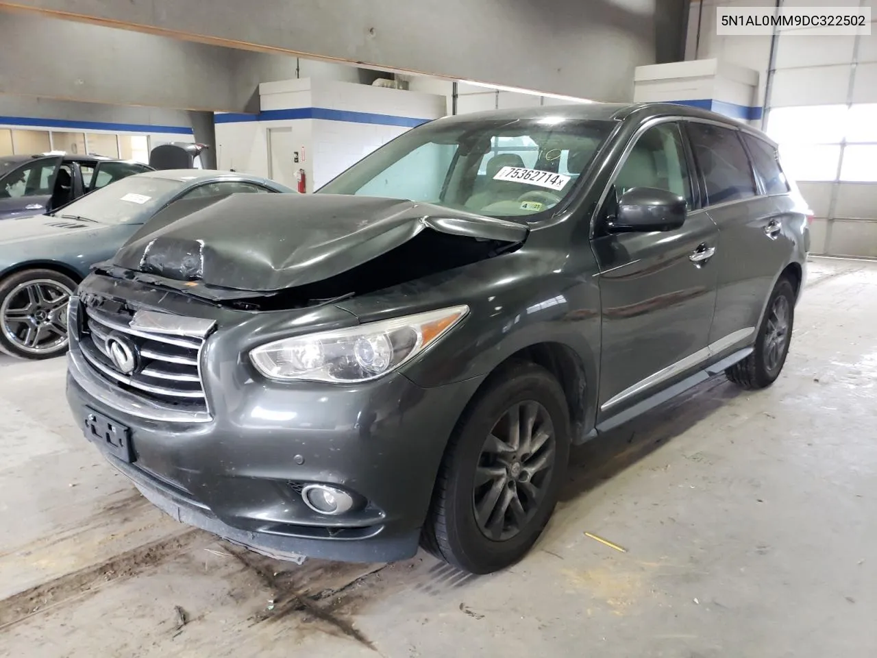 2013 Infiniti Jx35 VIN: 5N1AL0MM9DC322502 Lot: 75362714