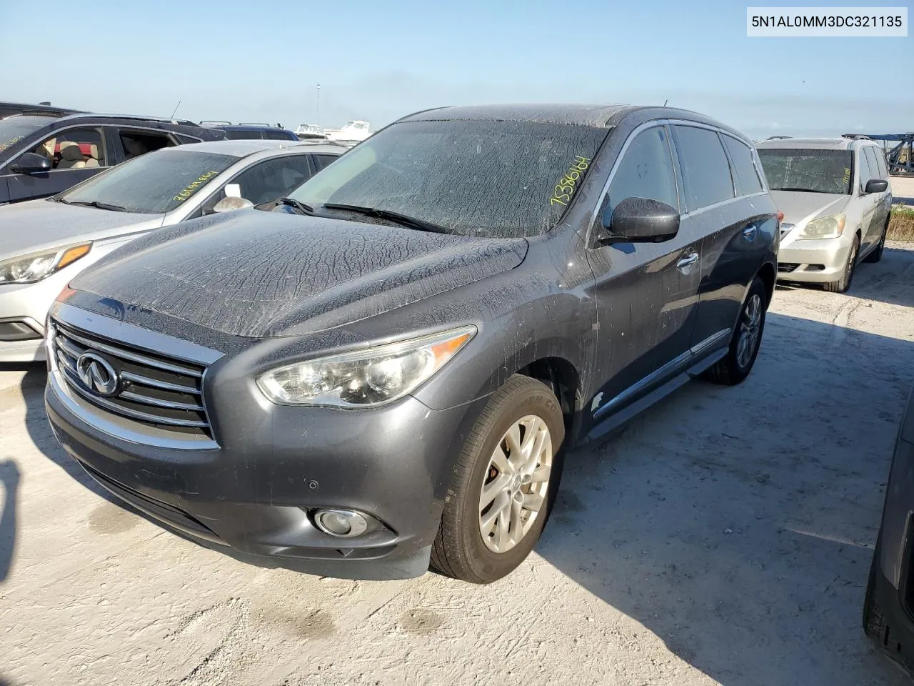 2013 Infiniti Jx35 VIN: 5N1AL0MM3DC321135 Lot: 75386164