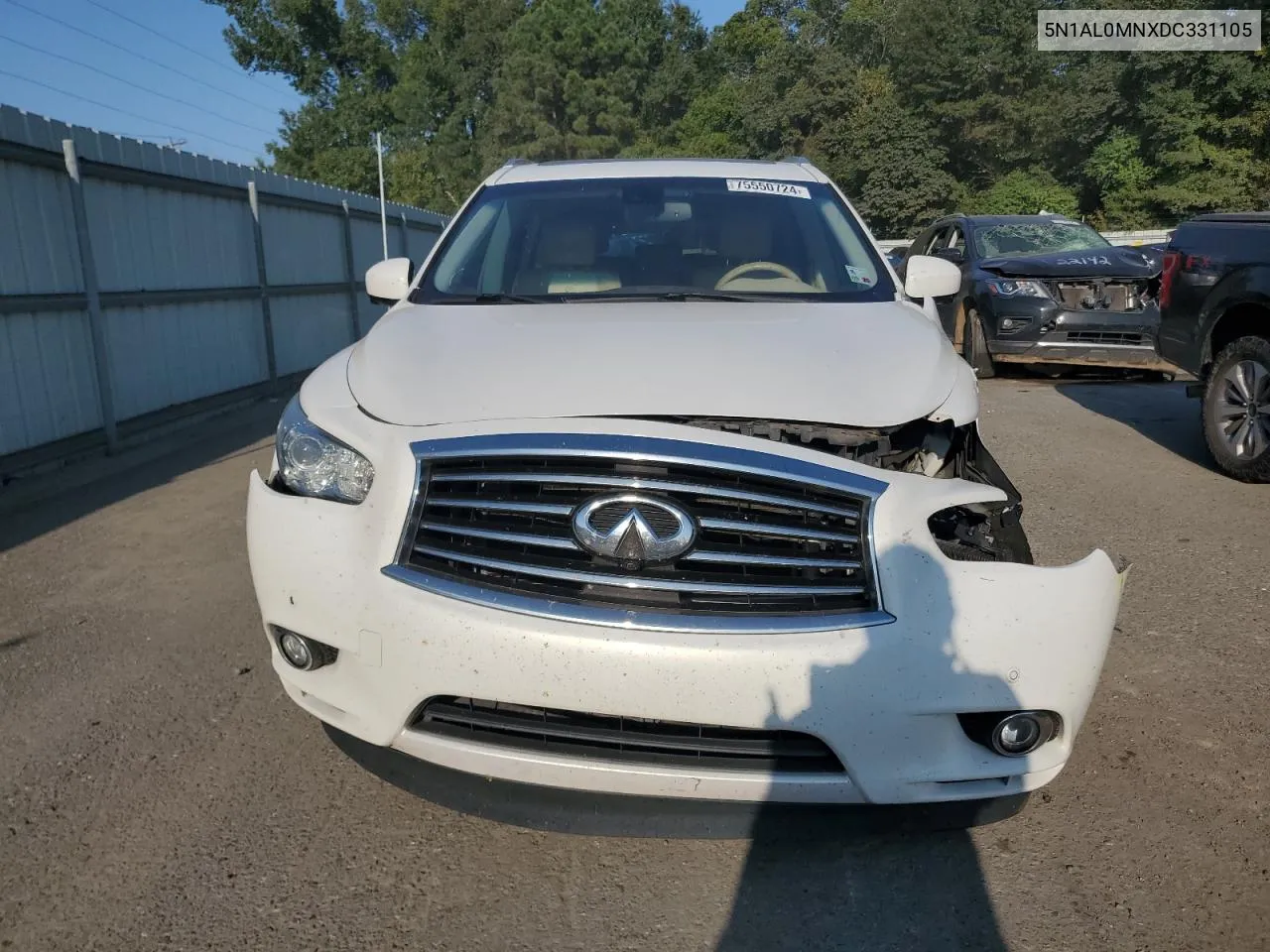 2013 Infiniti Jx35 VIN: 5N1AL0MNXDC331105 Lot: 75550724