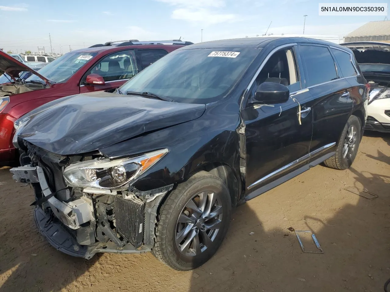 2013 Infiniti Jx35 VIN: 5N1AL0MN9DC350390 Lot: 75775374