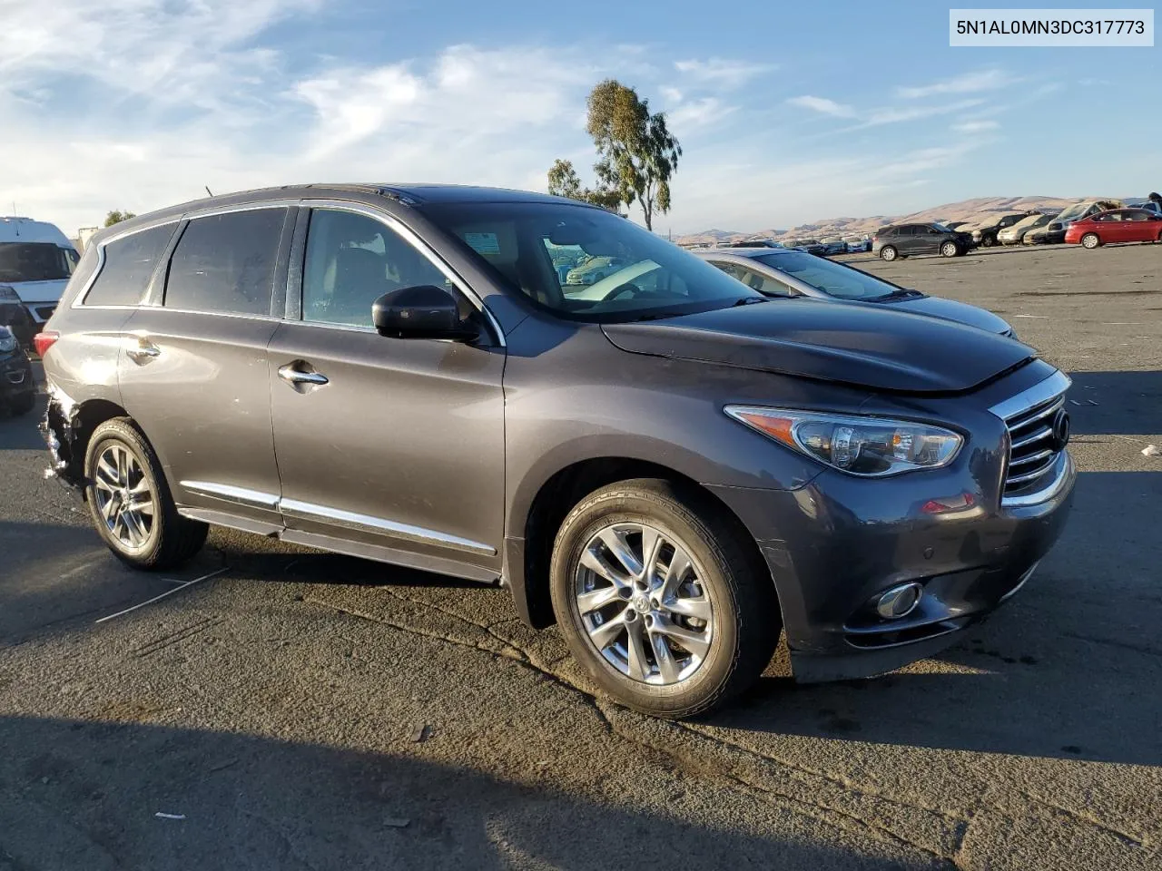 2013 Infiniti Jx35 VIN: 5N1AL0MN3DC317773 Lot: 75810624