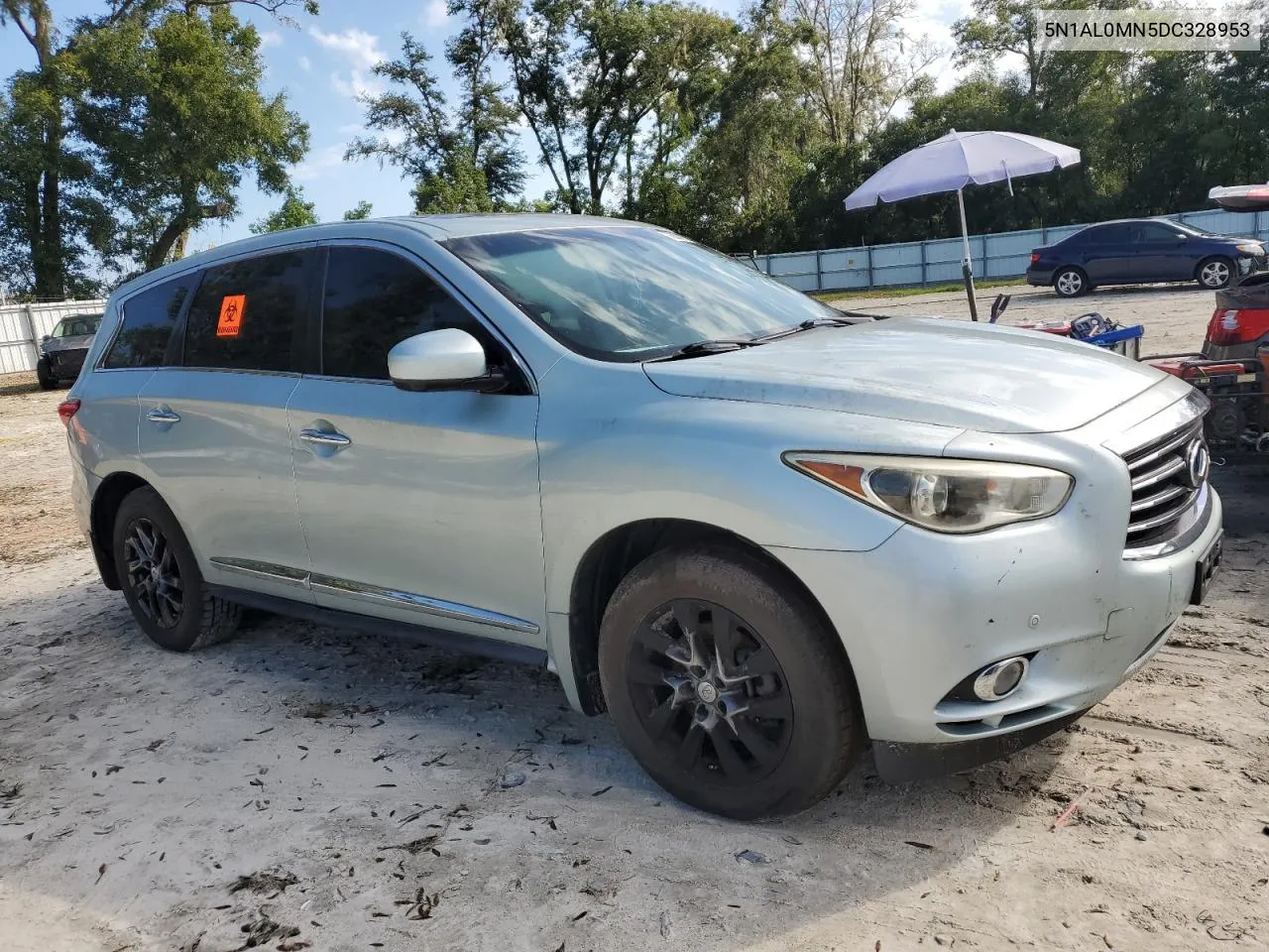 2013 Infiniti Jx35 VIN: 5N1AL0MN5DC328953 Lot: 76002694