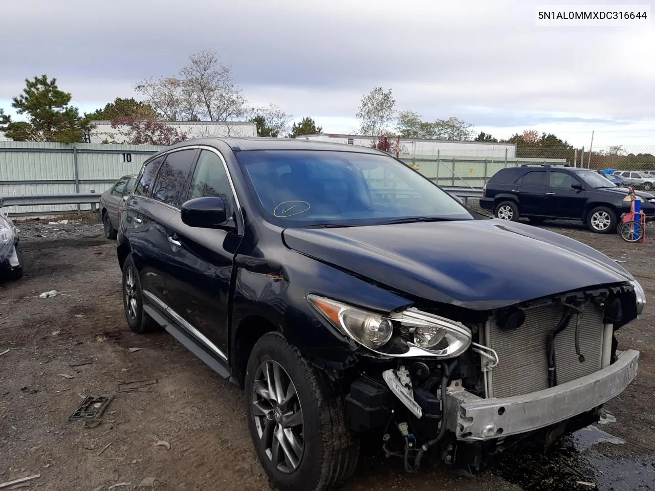 2013 Infiniti Jx35 VIN: 5N1AL0MMXDC316644 Lot: 76438584