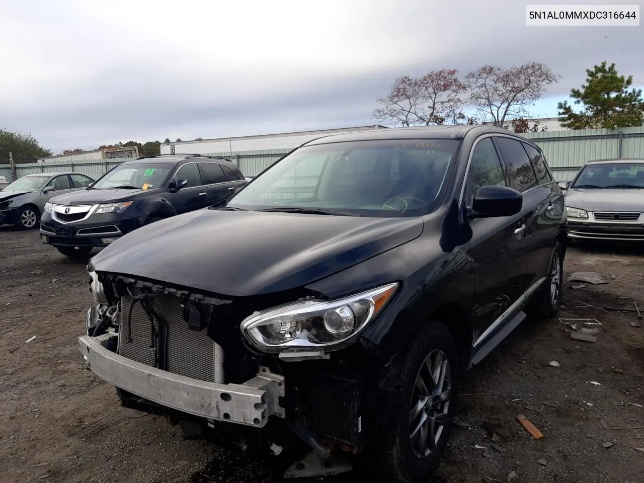 2013 Infiniti Jx35 VIN: 5N1AL0MMXDC316644 Lot: 76438584