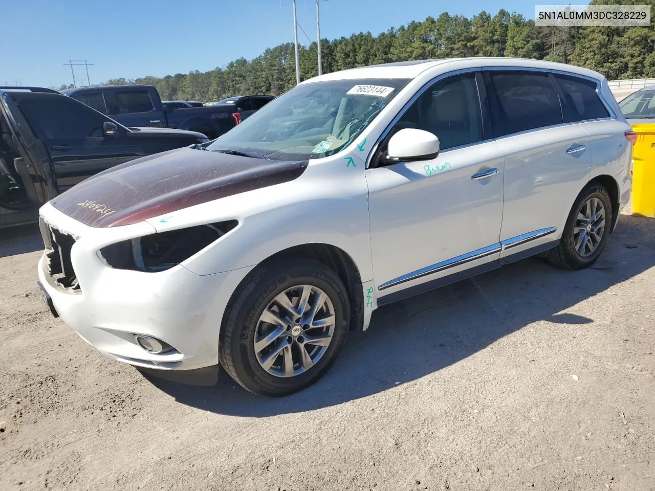 2013 Infiniti Jx35 VIN: 5N1AL0MM3DC328229 Lot: 76623144