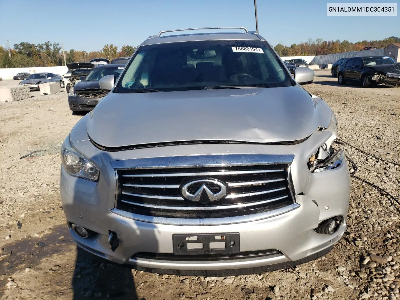 2013 Infiniti Jx35 VIN: 5N1AL0MM1DC304351 Lot: 76683104