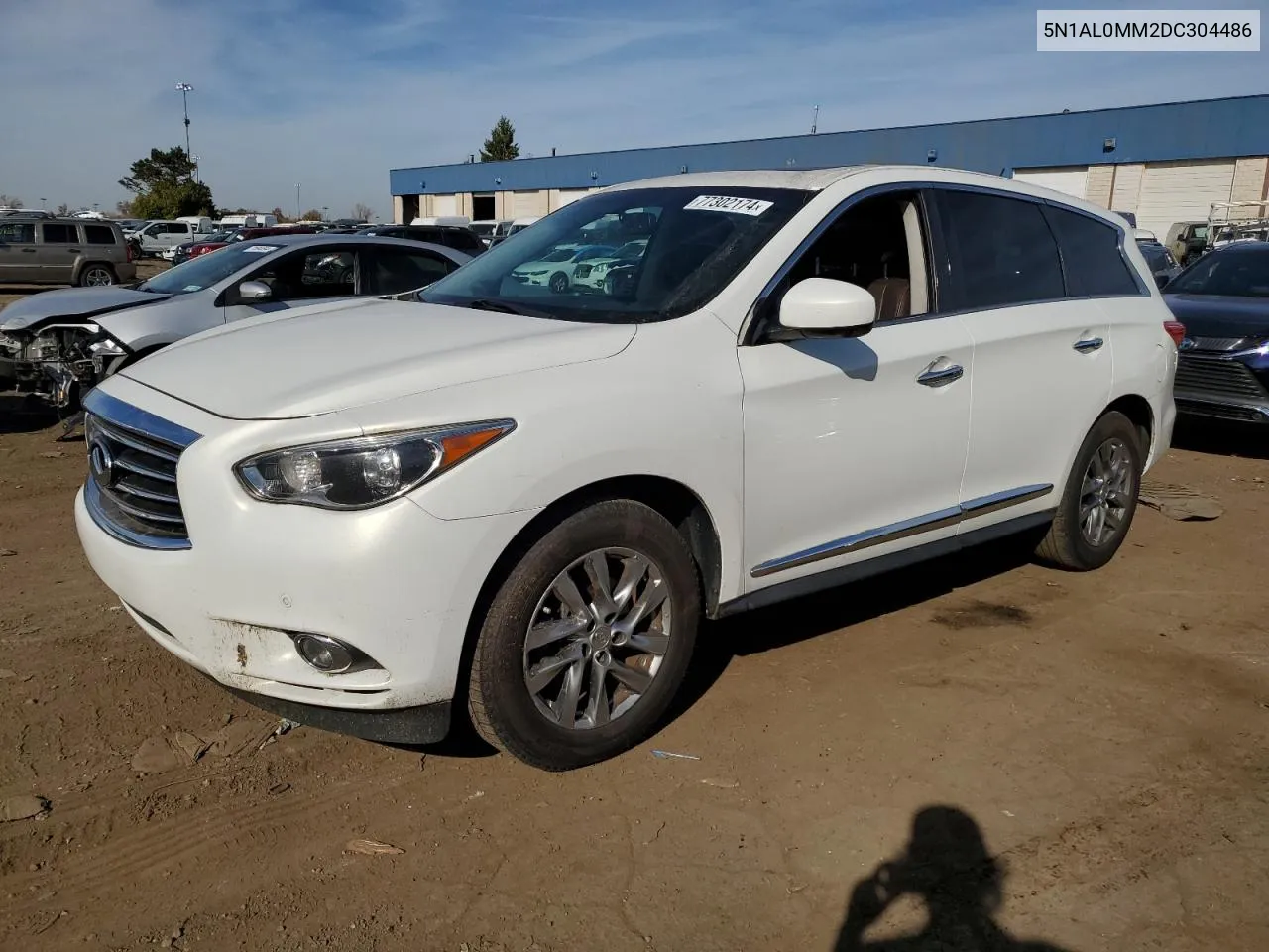 2013 Infiniti Jx35 VIN: 5N1AL0MM2DC304486 Lot: 77302174