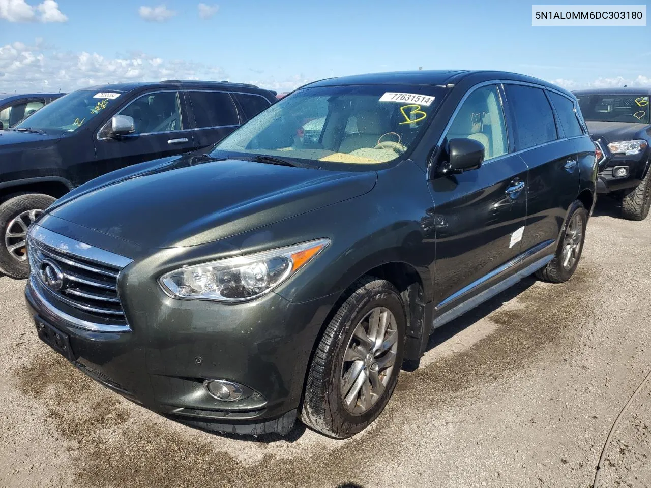 2013 Infiniti Jx35 VIN: 5N1AL0MM6DC303180 Lot: 77631514