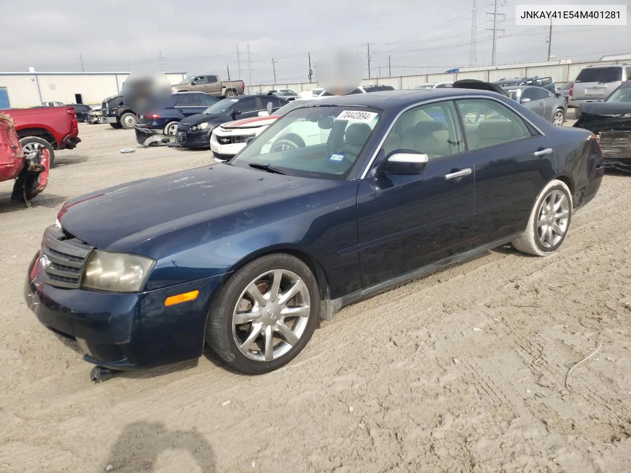 2004 Infiniti M45 VIN: JNKAY41E54M401281 Lot: 70442894