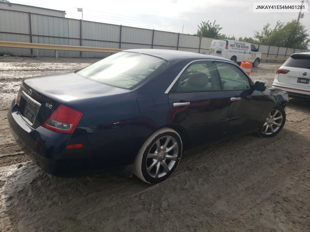 2004 Infiniti M45 VIN: JNKAY41E54M401281 Lot: 70442894