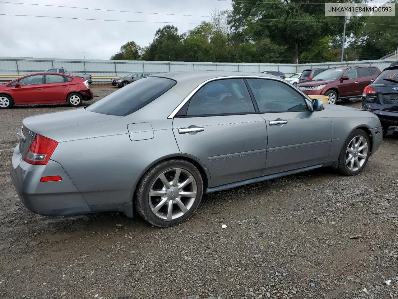 2004 Infiniti M45 VIN: JNKAY41E84M400593 Lot: 73499684