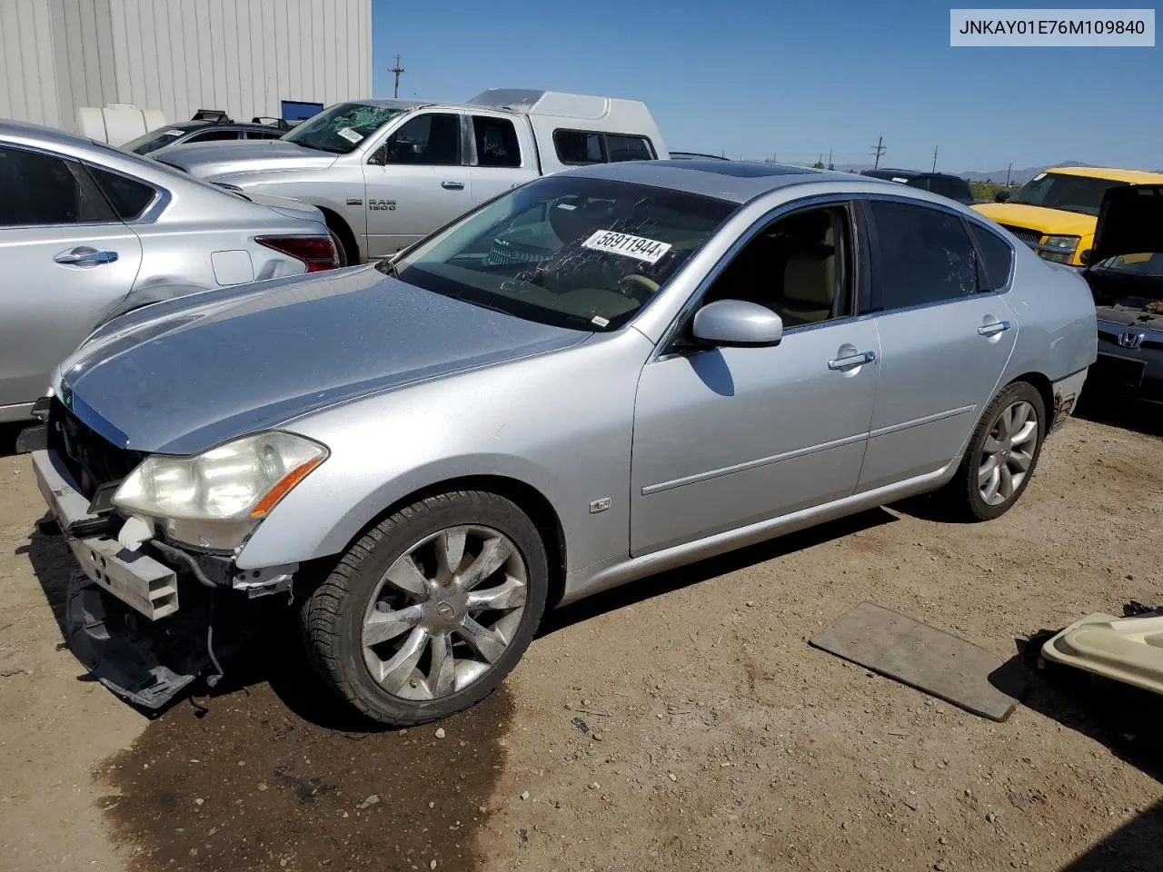 2006 Infiniti M35 Base VIN: JNKAY01E76M109840 Lot: 56911944