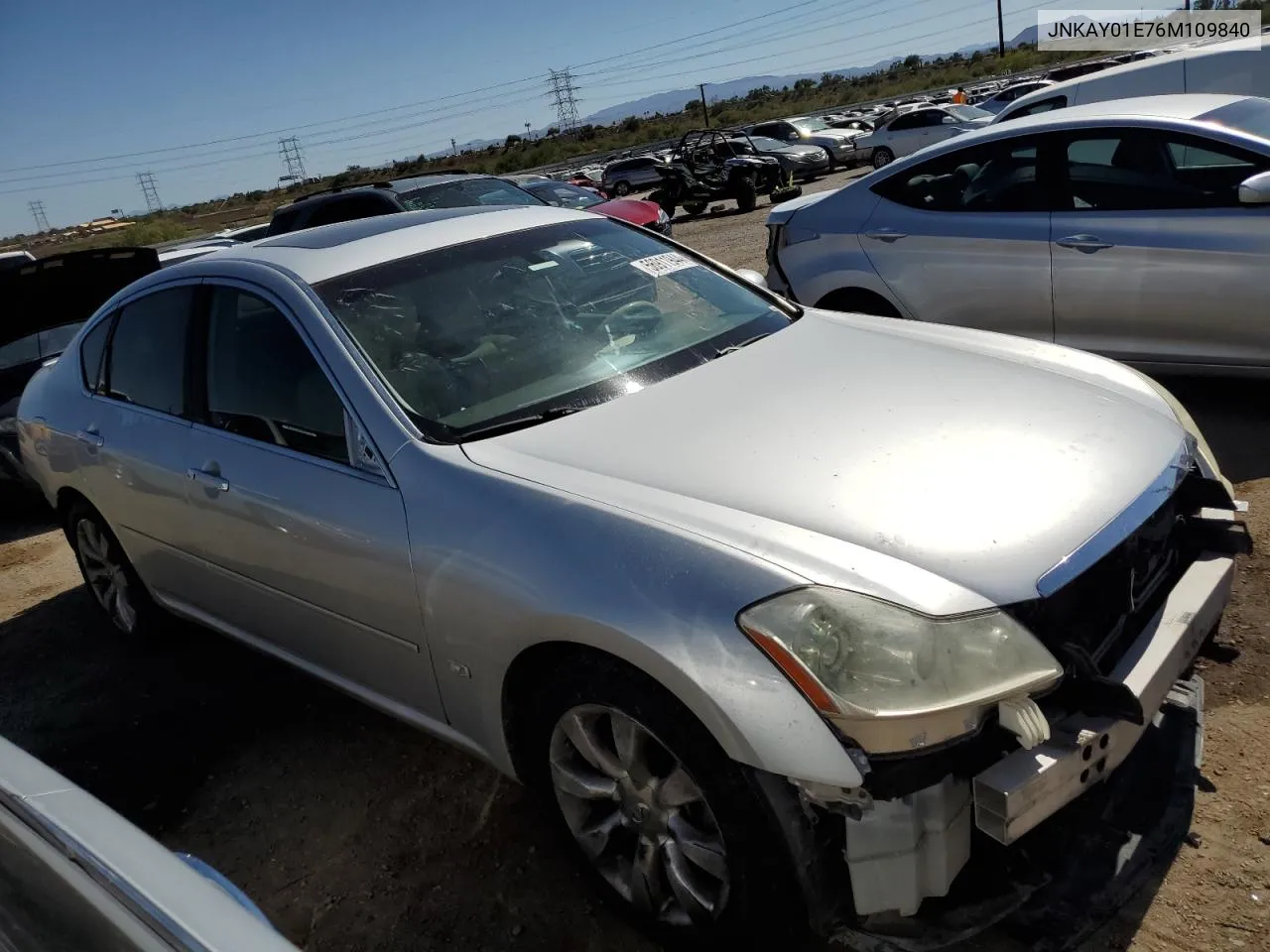 2006 Infiniti M35 Base VIN: JNKAY01E76M109840 Lot: 56911944