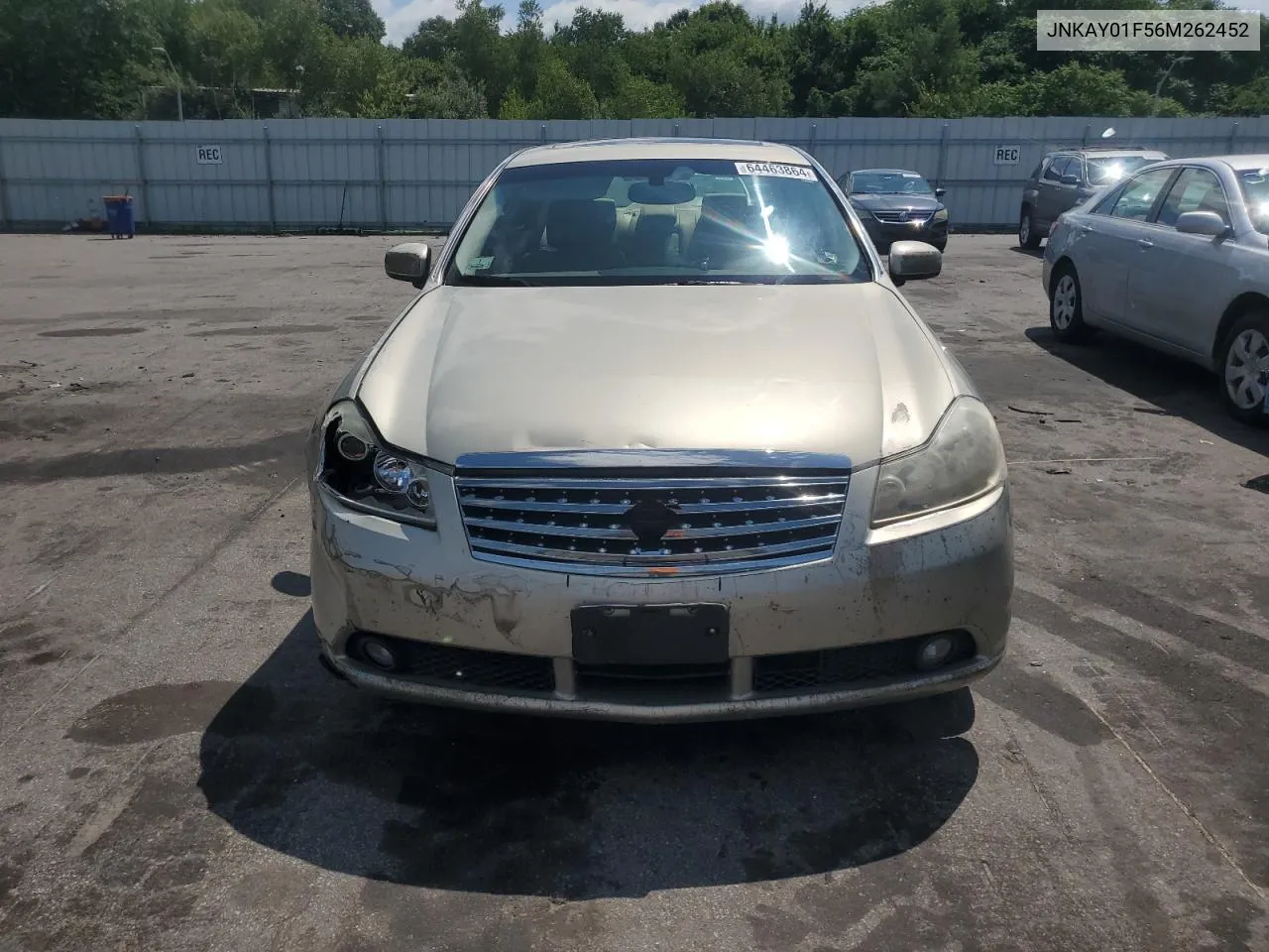 2006 Infiniti M35 Base VIN: JNKAY01F56M262452 Lot: 64463864