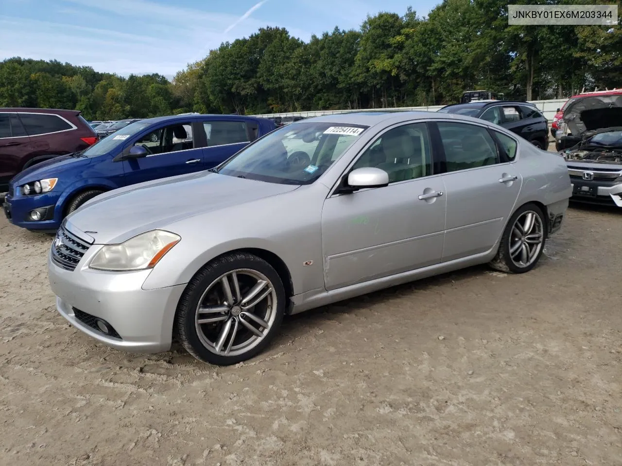 2006 Infiniti M45 Base VIN: JNKBY01EX6M203344 Lot: 72254114