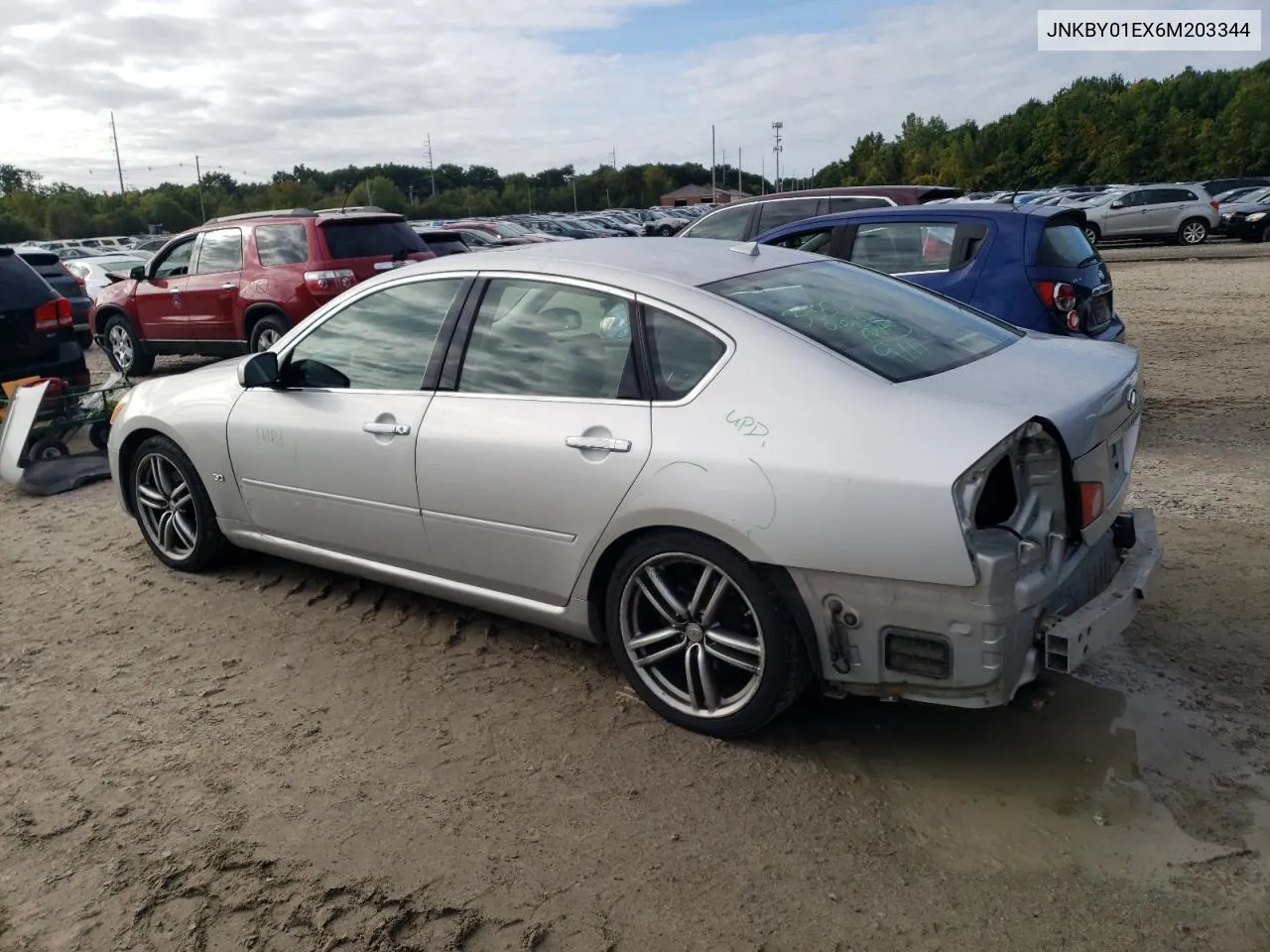 2006 Infiniti M45 Base VIN: JNKBY01EX6M203344 Lot: 72254114